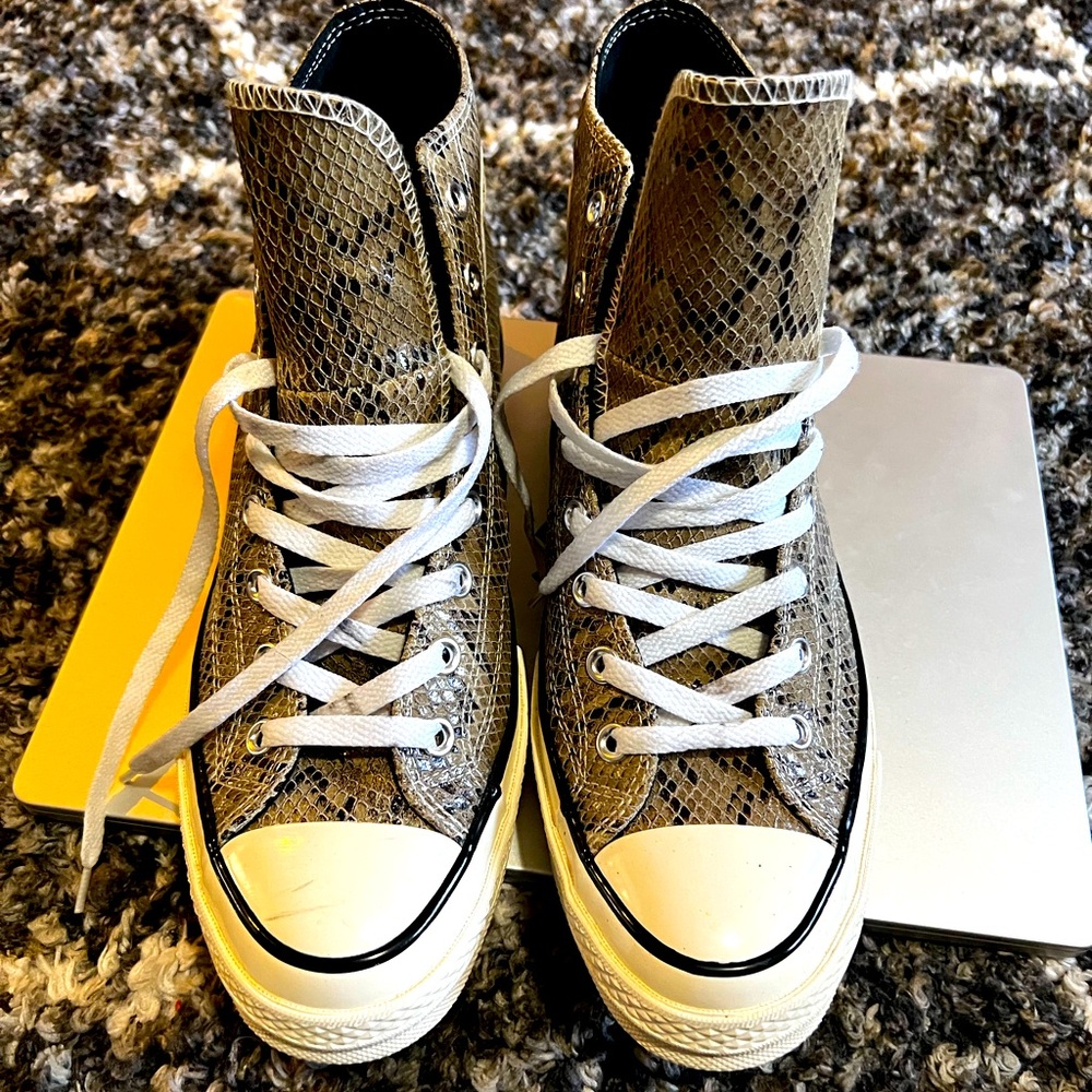 Snake skin high top converse chuck 70 high